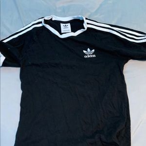 adidas 3 striped tee